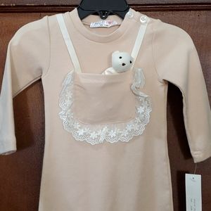 Mae Li Rose teddy bear one piece NWT